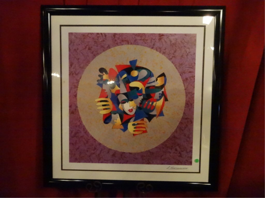 ANATOLE KRASNYANSKY SERIOLITHOGRAPH, MUSICAL SPHERE, (1 of 7)