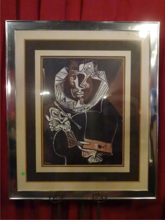 LARGE AFTER PABLO PICASSO PRINT, MATTED AND FRAMED IN (1 of 5)