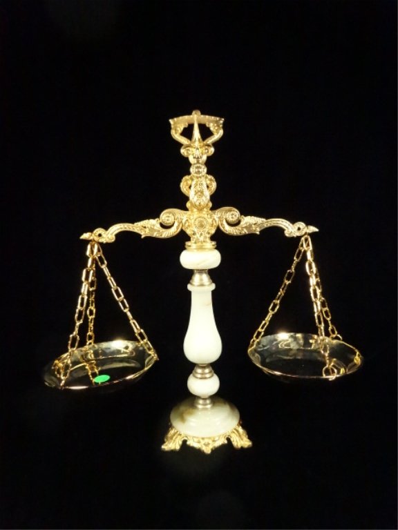 DECORATIVE SCALE, WITH ONYX OF PAKISTAN, MADE IN ITALY (1 of 10)