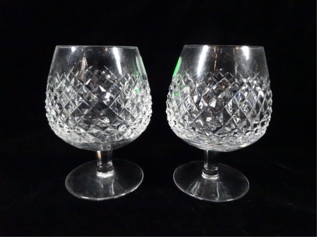 2 WATERFORD CRYSTAL BRANDY SNIFTERS, ALANA PATTERN,  MA (1 of 5)