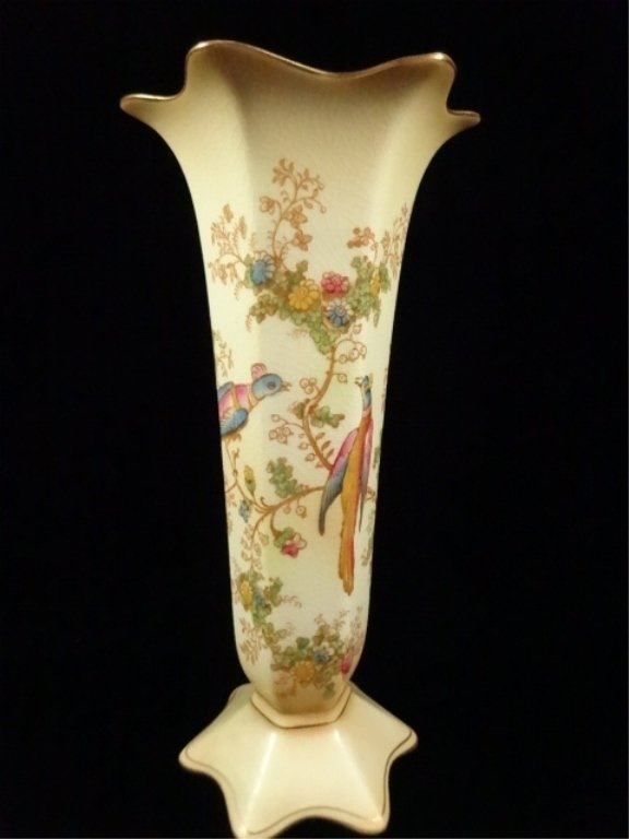 CROWN DUCAL WARE PORCELAIN VASE, MADE IN ENGLAND, (1 of 6)
