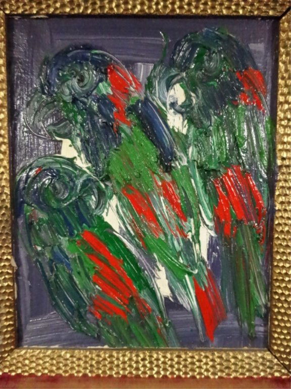 HUNT SLONEM (AMERICAN, 1951) OIL PAINTING ON CANVAS, (1 of 6)