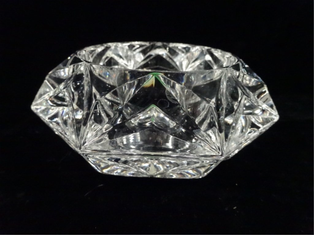 CRYSTAL VOTIVE CANDLE HOLDER, PARTYLITE, MADE IN (1 of 4)