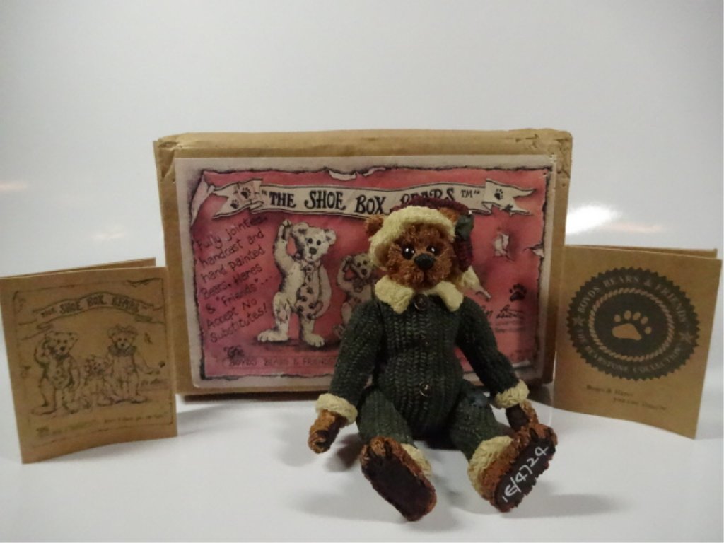 BOYDS SHOE BOX BEAR DOLL, UNCLE IRVING GRIZBERG, APPROX (1 of 7)