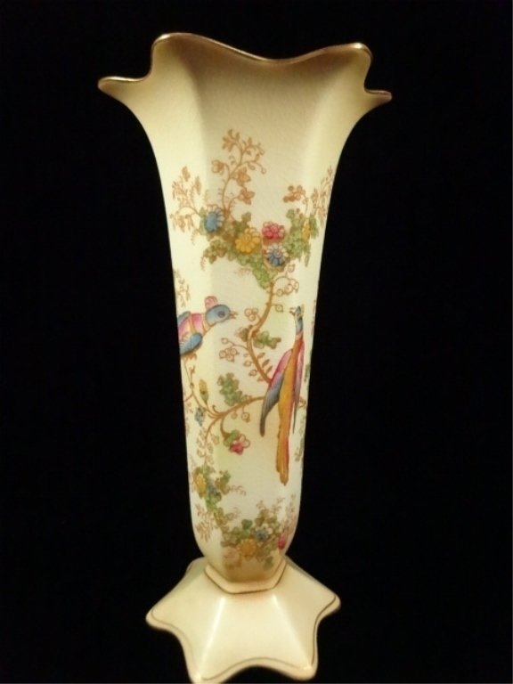 CROWN DUCAL WARE PORCELAIN VASE, MADE IN ENGLAND, (1 of 6)