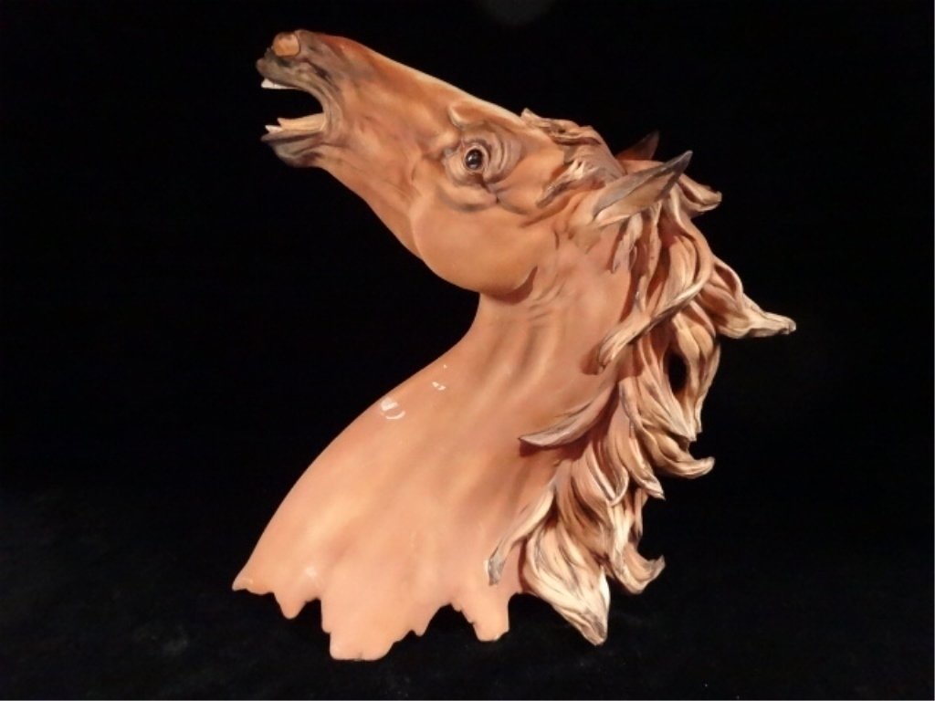 VIERTASCA CAPODIMONTE PORCELAIN HORSE BUST, LIMITED (1 of 10)