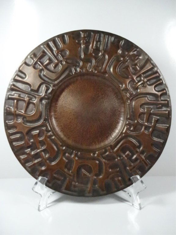DECORATIVE COPPER PLAQUE, APPROX 10.5"H, SKU788.28 RW45 (1 of 8)