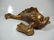 VINTAGE MID CENTURY ART POTTERY GOLD LEAF KOI FISH, - 3