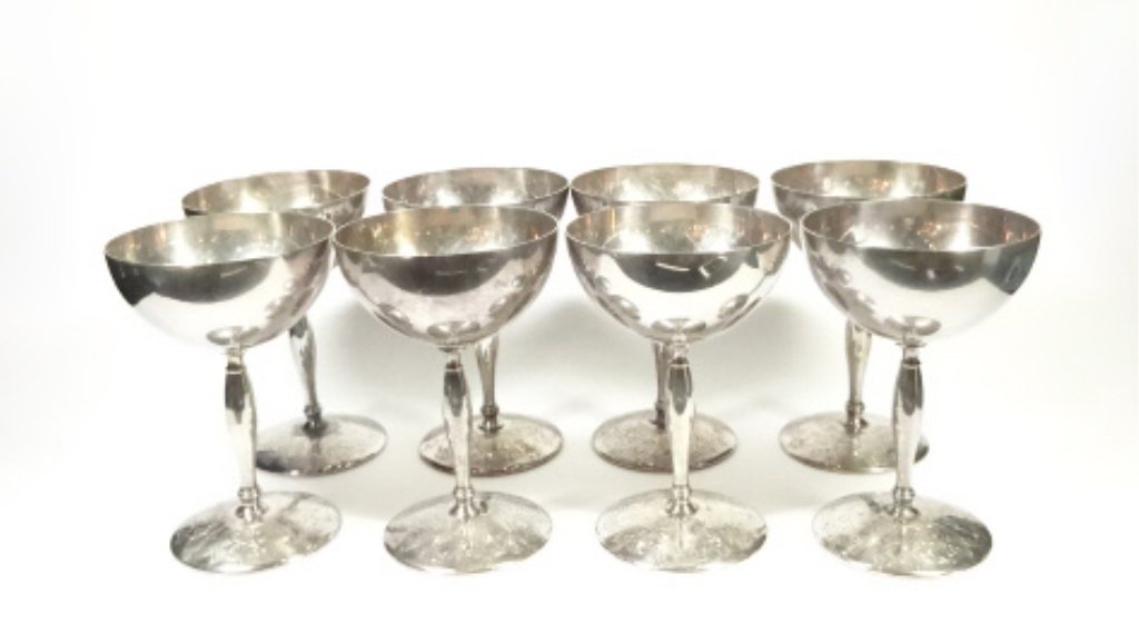 8 PC COMMUNITY PLATE (ONEIDA) SILVERPLATE GOBLETS, (1 of 5)