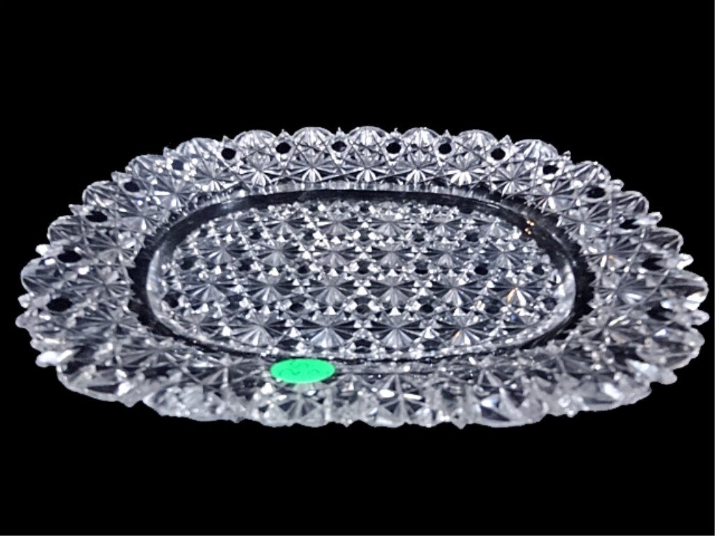 VINTAGE RECTANGULAR CRYSTAL DISH, EXCELLENT CONDITION, (1 of 3)