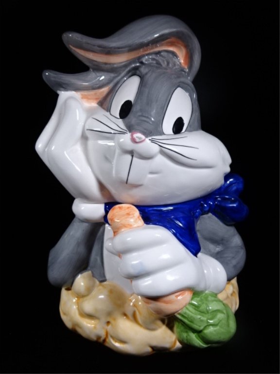 LARGE BUGS BUNNY CERAMIC COOKIE JAR, EXCELLENT (1 of 8)