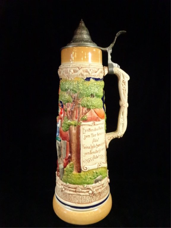 HUGE GERZ BEER STEIN, MADE IN WEST GERMANY, APPROX (1 of 6)