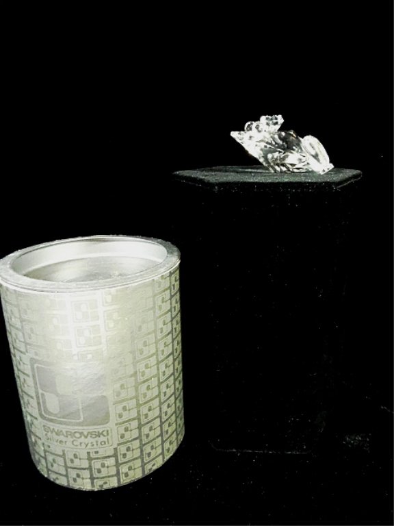 RETIRED RARE SWAROVSKI CRYSTAL FROG PRINCE FIGURINE, (1 of 8)