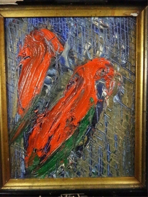 HUNT SLONEM (AMERICAN, 1951) OIL PAINTING ON CANVAS, (1 of 7)