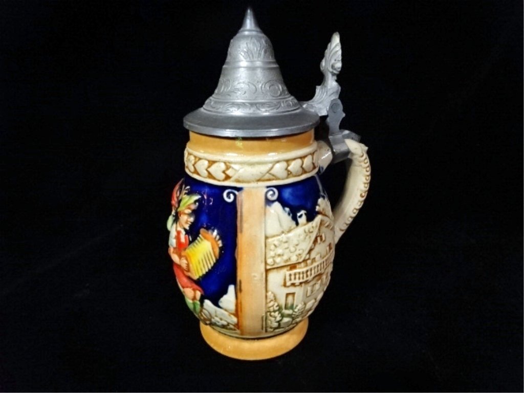 SMALL GERMAN BEER STEIN, 6" X 4.5"SKU815.12 (1 of 3)