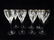 8 LENOX CRYSTAL WINE GLASSES WITH GOLD RIMS, APPROX 8