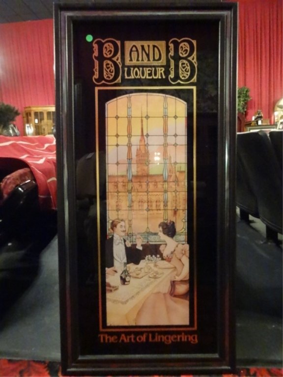 REPLICA B AND B LIQUEUR ADVERTISING POSTER, FRAMED SIZE (1 of 4)