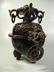 CHINESE CARVED STONE INCENSE BURNER, ELABORATE HANGING - 3