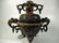 CHINESE CARVED STONE INCENSE BURNER, ELABORATE HANGING - 4