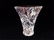 CUT CRYSTAL VASE, EXCELLENT CONDITION, 6" X 5", - 2