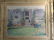 HUNT SIGNED PAINTING ON CANVAS, HOUSE WITH WHITE PORCH,