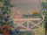 HUNT SIGNED PAINTING ON CANVAS, HOUSE WITH WHITE PORCH, - 5