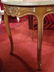 FRENCH STYLE MARBLE TOP TABLE, LIGHT FINISH CARVED WOOD - 4