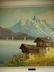 A. D'ANZI SIGNED OIL ON CANVAS PAINTING, LAKEFRONT CABI - 4