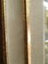 HUGE WOOD FRAME MIRROR, ANTIQUED WHITE AND GOLD CRACKLE - 2
