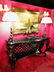 ROCOCO STYLE IRON AND GILT METAL CONSOLE TABLE, BEVELED - 2