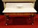 ANTIQUE MARBLE TOP SIDEBOARD, WHITE MARBLE HUTCH TOP, 3