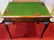 ANTIQUE INLAID WOOD GAME TABLE, 19TH C., REVERSIBLE FEL