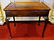 ANTIQUE INLAID WOOD GAME TABLE, 19TH C., REVERSIBLE FEL - 2