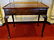 ANTIQUE INLAID WOOD GAME TABLE, 19TH C., REVERSIBLE FEL - 3