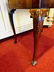 ANTIQUE INLAID WOOD GAME TABLE, 19TH C., REVERSIBLE FEL - 7