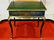 ANTIQUE CHINOISERIE PAINTED TABLE, GREEN WITH GOLD