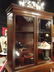 VINTAGE BOOKCASE CABINET, 2 GLAZED DOORS OVER SINGLE - 3