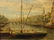 ANTIQUE OIL ON CANVAS PAINTING, EUROPEAN WATERFRONT - 4