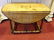 ANTIQUE INLAID ROUND DROP LEAF TABLE, 19TH C., 2