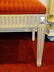 NANCY CORZINE NEOCLASSICAL BENCH, WHITE AND SILVER GILT - 4