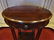 OVAL MAHOGANY TABLE, SINGLE DRAWER, UNDERTIER, BRASS - 3