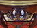 ANTIQUE CARVED MAHOGANY DEMI LUNE TABLE, VERY GOOD - 2