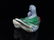 HEREND PORCELAIN PAIR OF DUCKS, BLUE FISHNET, - 4