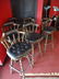 SET OF 6 PUB STYLE BARSTOOLS, SWIVEL SEATS, NAILHEAD