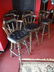 SET OF 6 PUB STYLE BARSTOOLS, SWIVEL SEATS, NAILHEAD - 7
