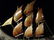 CARVED HORN DRAGON BOAT, APPROX 14" X 21" - 6
