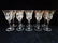 10 VINTAGE ETCHED CRYSTAL WINE GLASSES, APPROX 7.5"H,