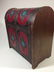 JEWELRY BOX / CASKET, LEATHER WRAPPED WITH WOOD, SOME - 5