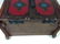 JEWELRY BOX / CASKET, LEATHER WRAPPED WITH WOOD, SOME - 6