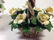 2 CAPODIMONTE PORCELAIN FLORAL BASKETS, GOOD CONDITION - 5
